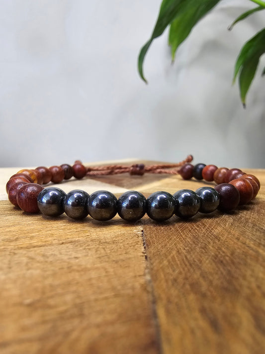 Hematite & Rosewood