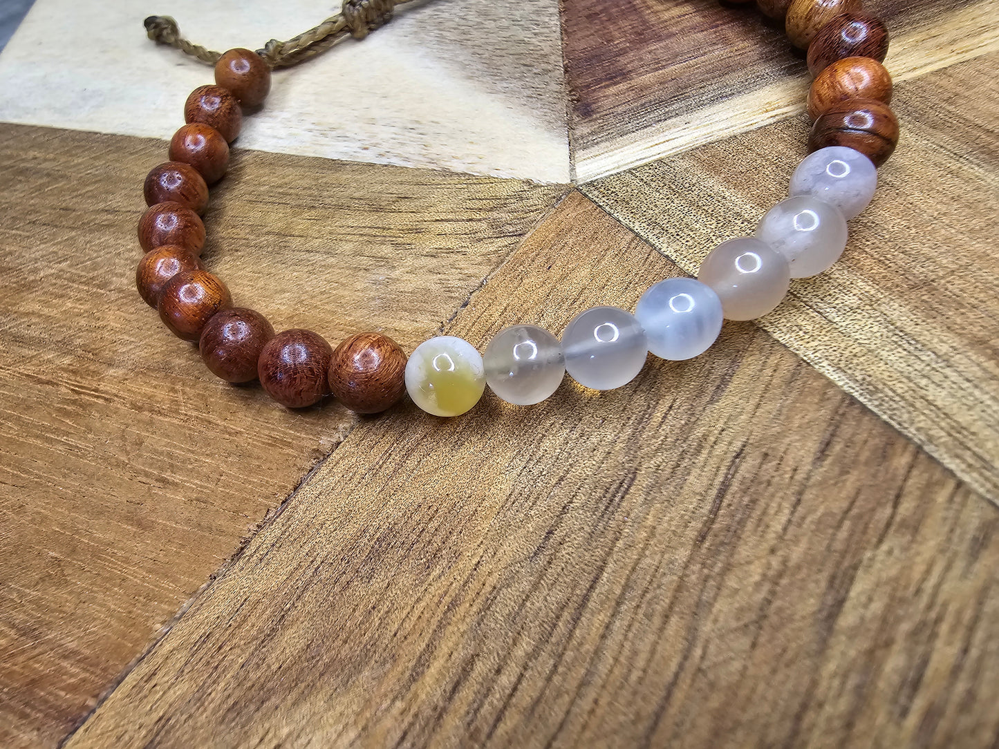 Flower Agate & Rosewood