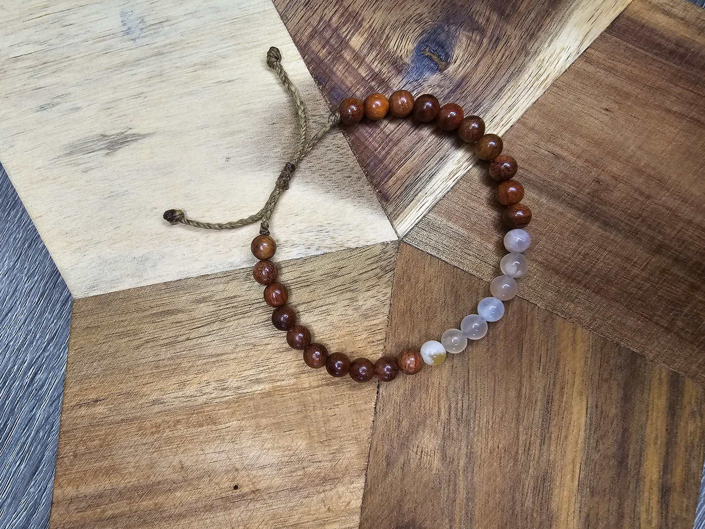 Flower Agate & Rosewood