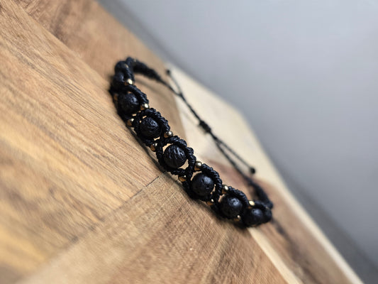 9 Stone Lava Bracelet