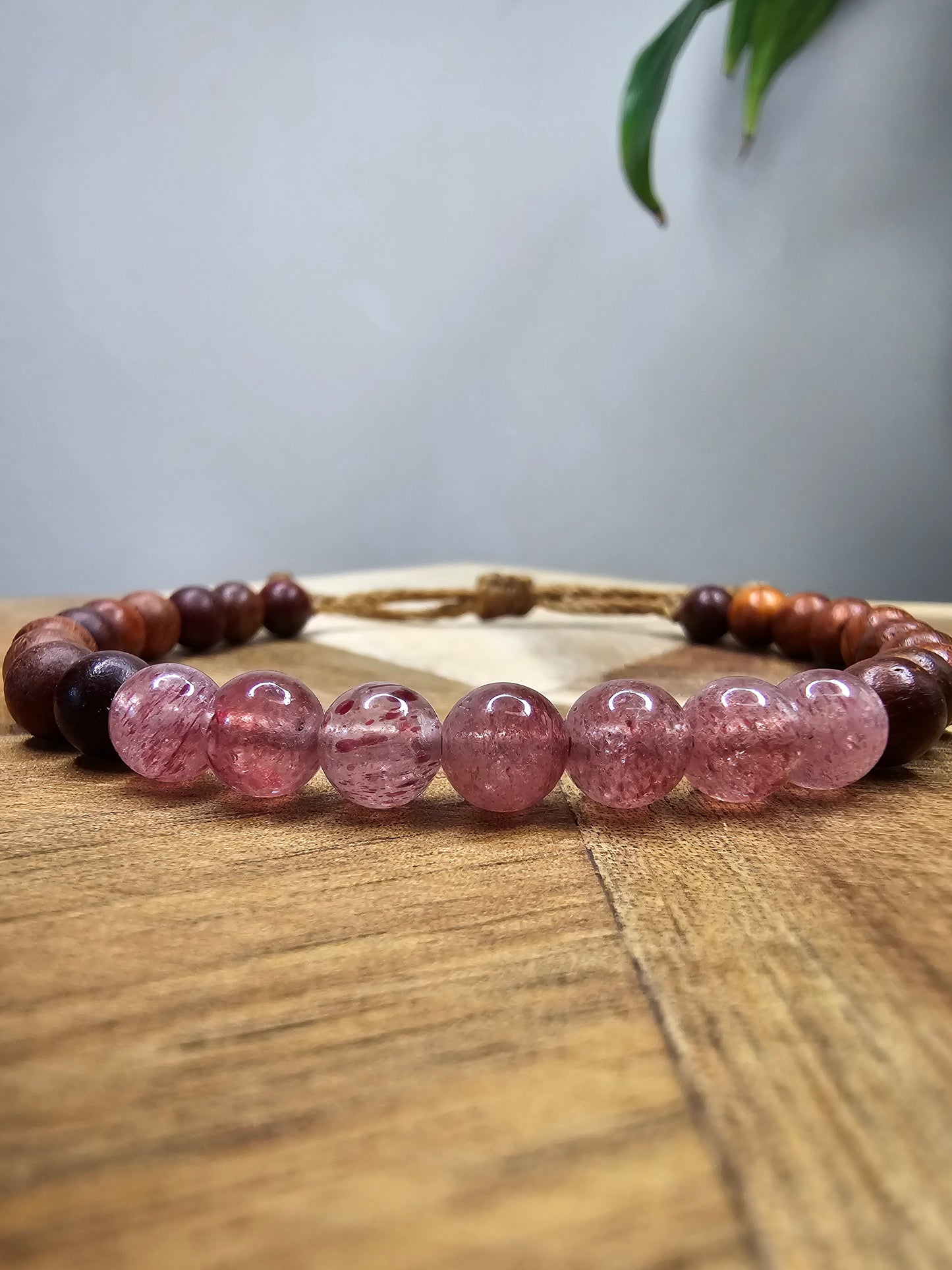 Strawberry Quartz & Rosewood