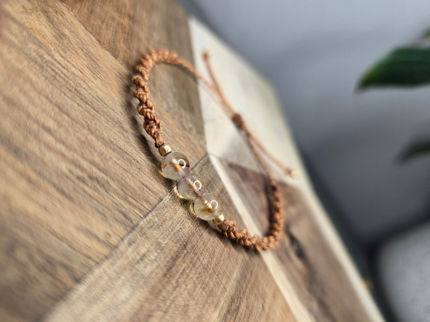 3 Stone Citrine Bracelet